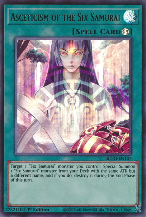 Asceticism of the Six Samurai (YuGiOh) BLGG-EN107